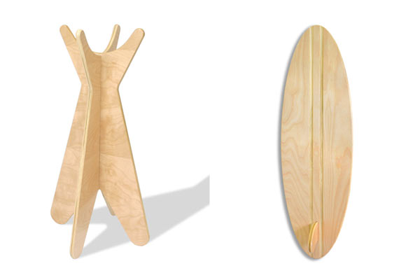 Доска для серфинга Ecotots — Surfboard Growth Chart и вешалка Ecotots — Coat Rack