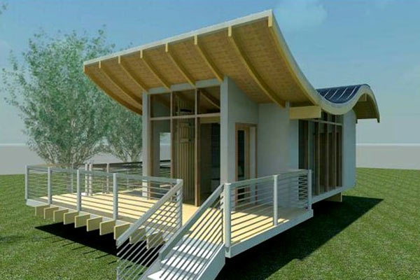 Новый проект эко-коттеджей Curvy Eco Home