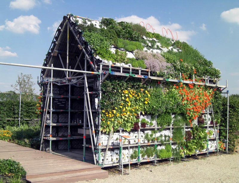 Съедобная концепция садовых домиков Eathouse в Роттердаме
