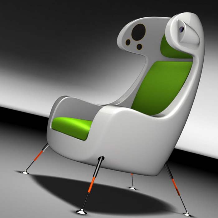 Мультимедийное концептуальное кресло от Martin Emila