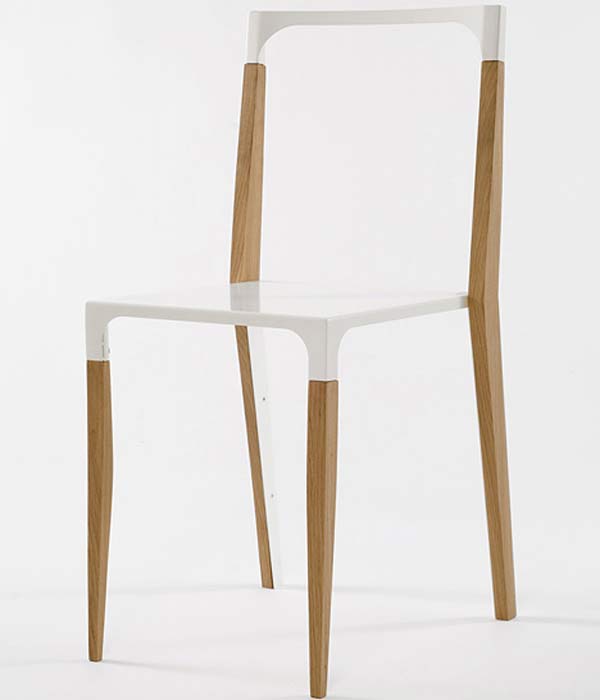 Мебель из дуба и металла — Tabbed Chair.