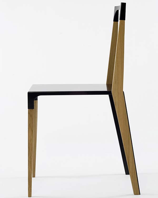 Мебель из дуба и металла — Tabbed Chair.