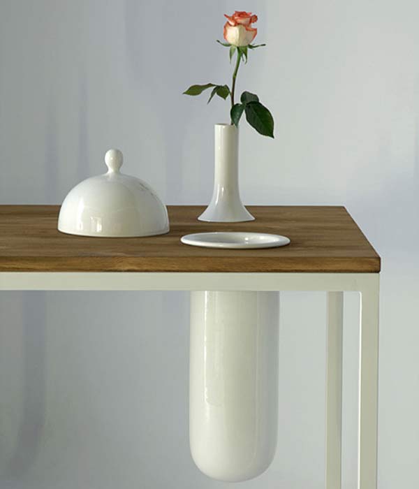 Обеденный стол с керамическими плагинами Plug-In.